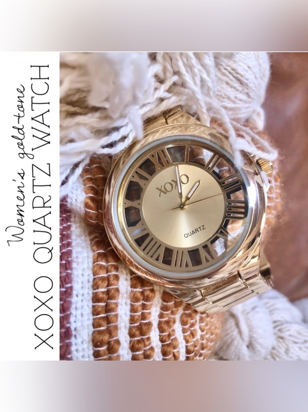 Women’s Gold-Tone XOXO Quartz Watch